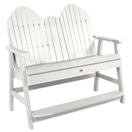 Highwood Usa 4ft Hamilton Counter Height Bench Outdoor Furniture for Patio, Backyard, Garden AD-BEN-HM2-WHE